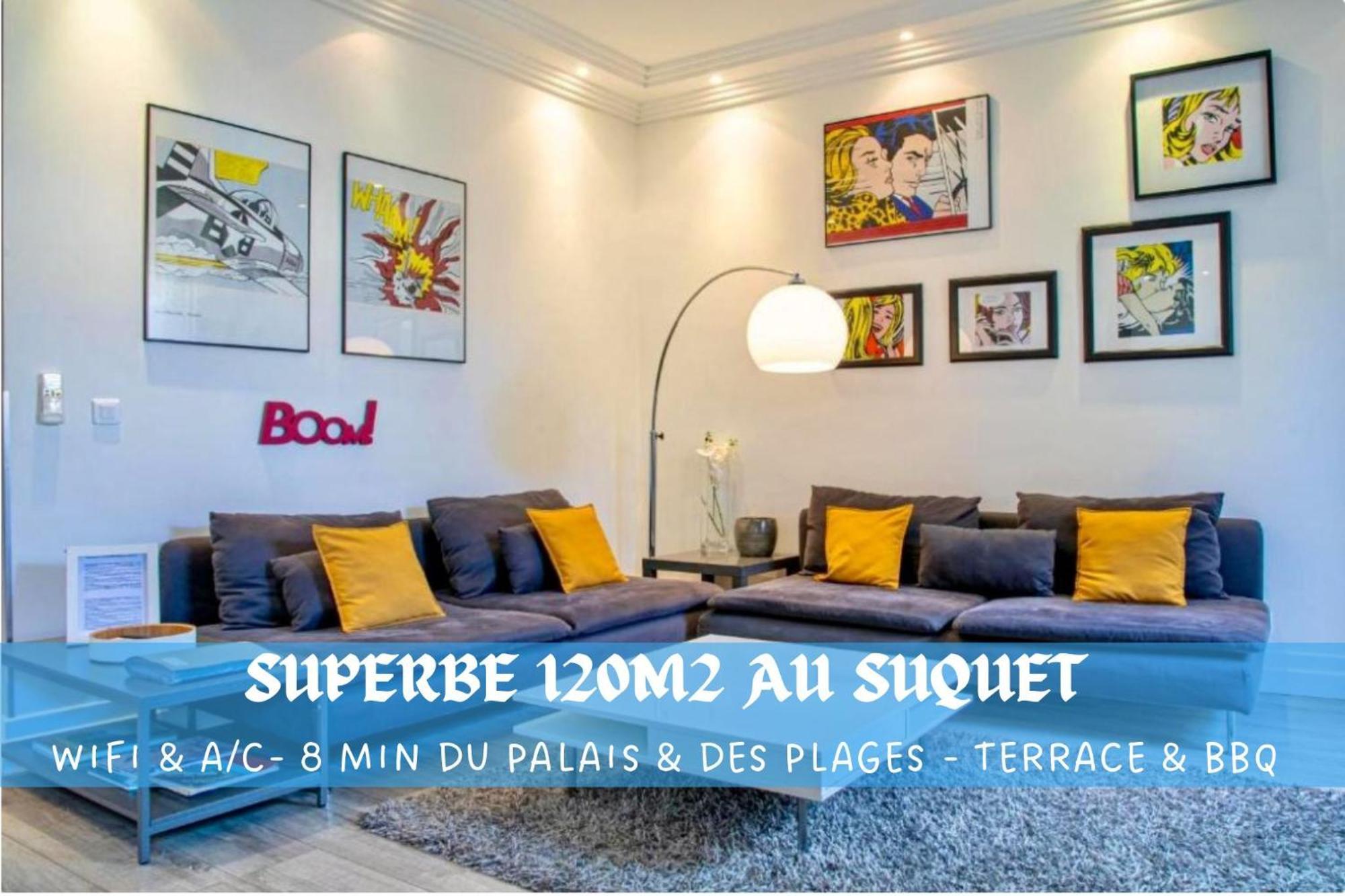 Superbe 120M2 Au Suquet - Property With Style Cannes Esterno foto